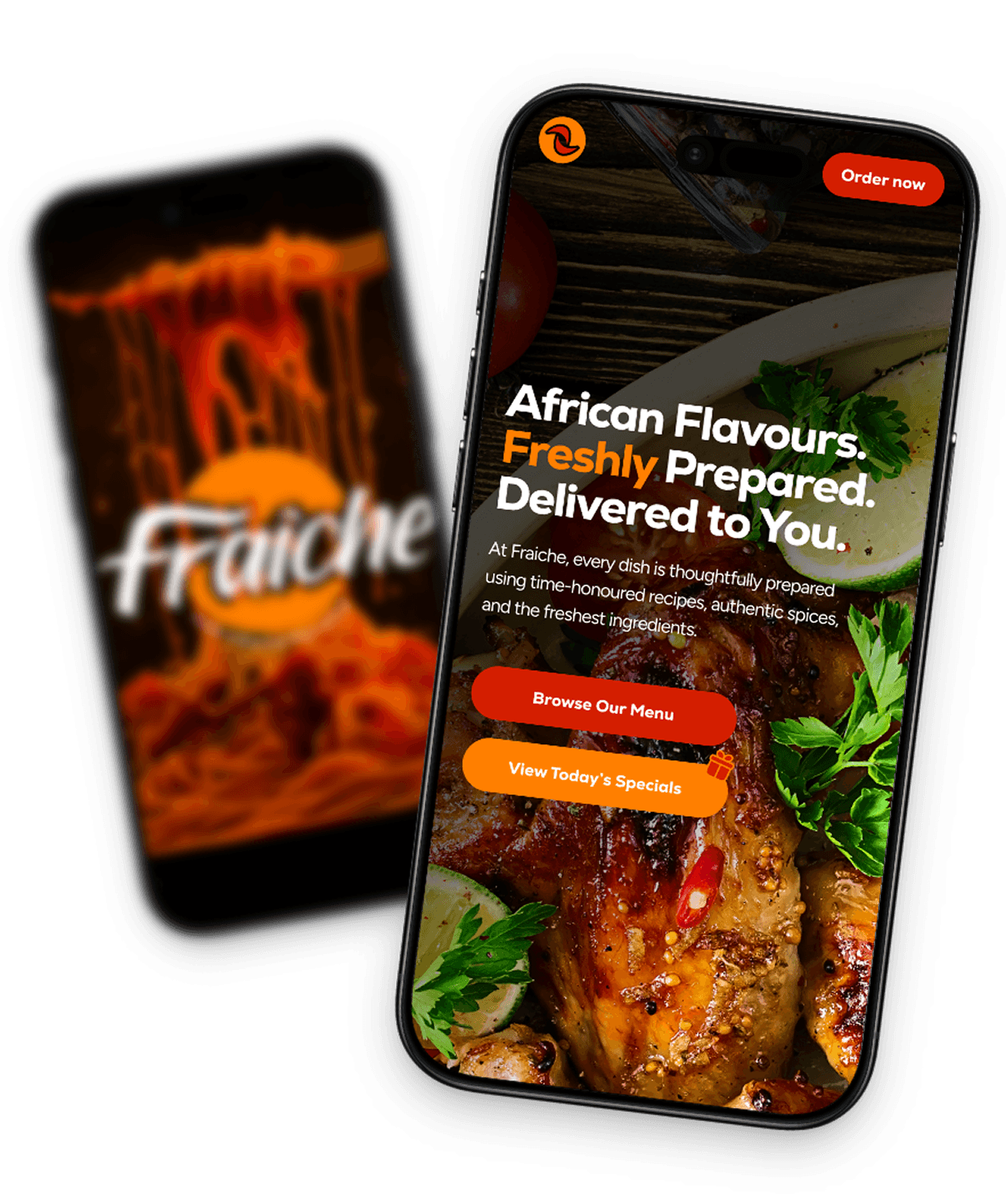 Fraiche mobile app preview